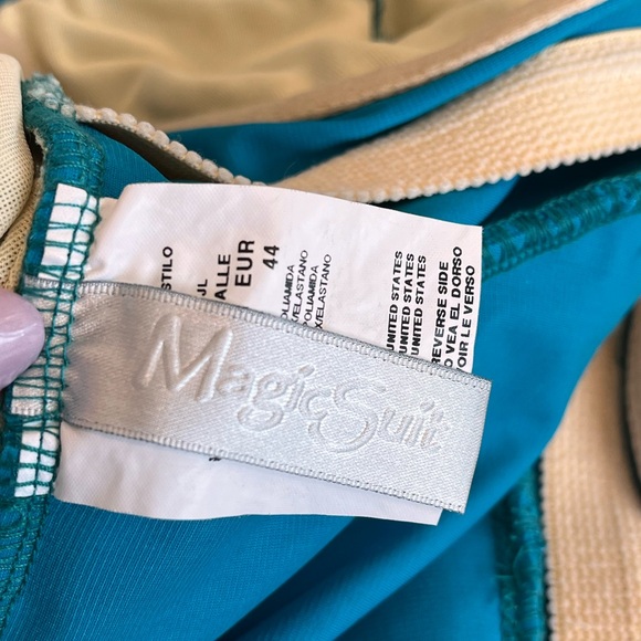 MagicSuit Swimsuit Aqua Turquoise One Piece 14 New - Picture 7 of 8